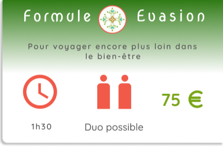 formule détente, couleur verte, duo possible, compatible femme enceinte.